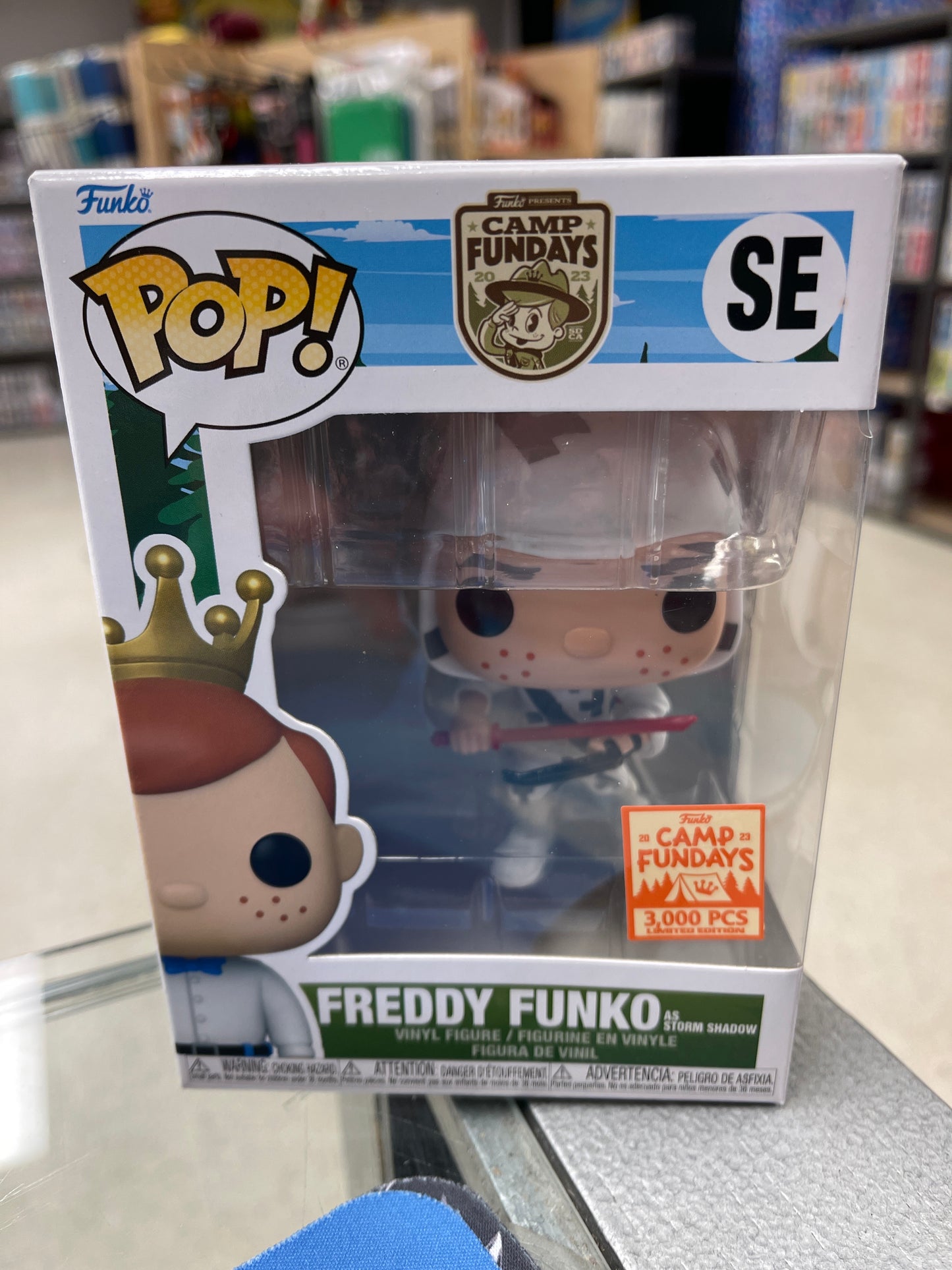 Freddy Funko as Storm Shadow (G.I. Joe)- Funko Pop! #SE (2023 Camp Fundays) (Box Damage)