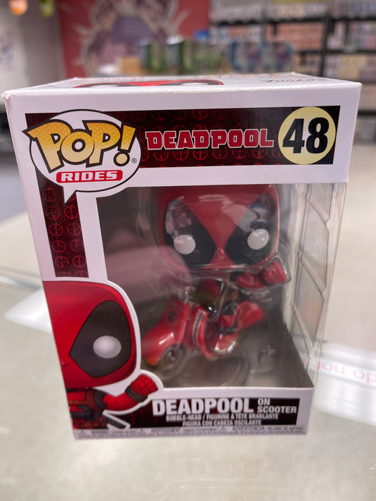 Deadpool on Scooter (Marvel)- Funko Pop! Rides #48 (Box Damage/Shelf Wear)