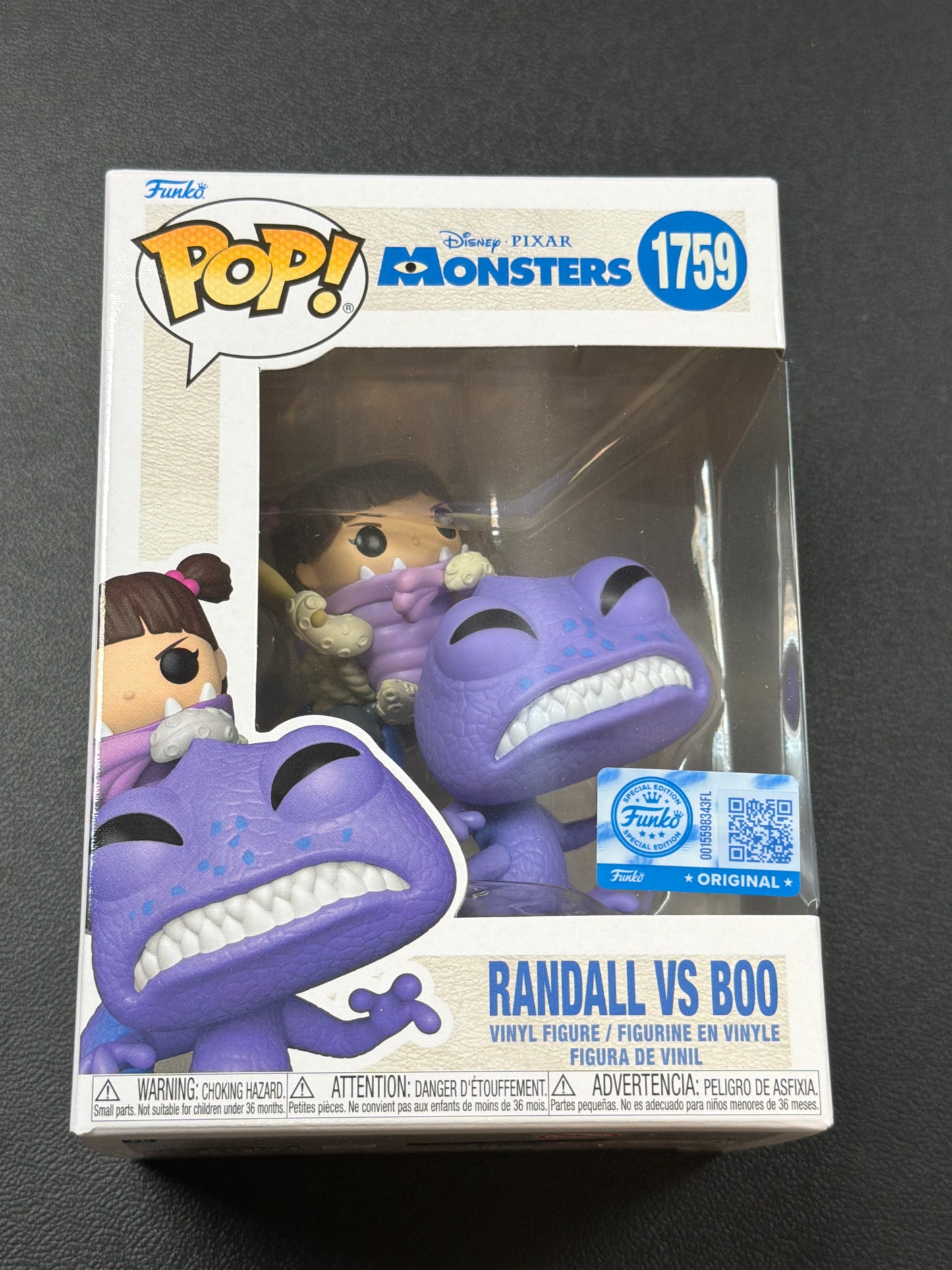 Randall VS Boo (Monsters)- Funko Pop! #1759 (Funko Special Edition)(NEW)
