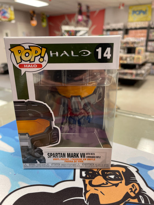 Spartan Mark VII w/VK78 Commando Rifle (Halo)- Funko Pop! #14