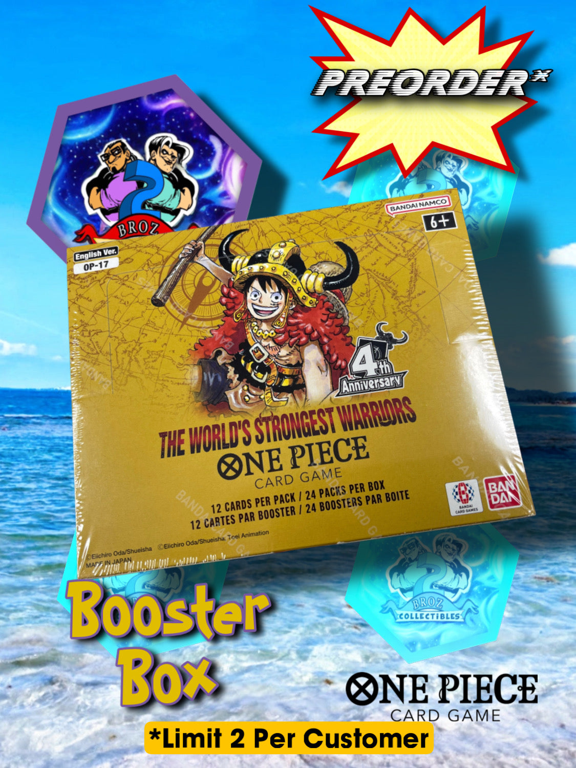 One Piece Card Game- The World’s Strongest Warriors Booster Box (OP-17)(English)(Sealed)