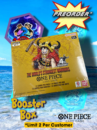 One Piece Card Game- The World’s Strongest Warriors Booster Box (OP-17)(English)(Sealed)