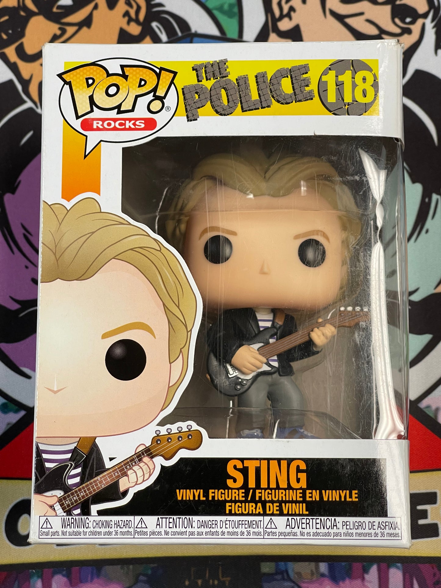 Sting(The Police)- Funko Pop! #118 (Box Damage)