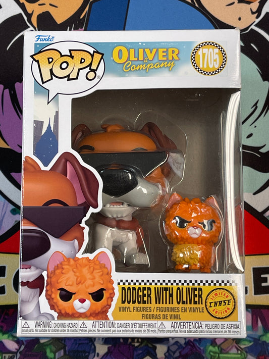 Dodger with Oliver (Oliver & Company)- Funko Pop! #1705 (Chase)