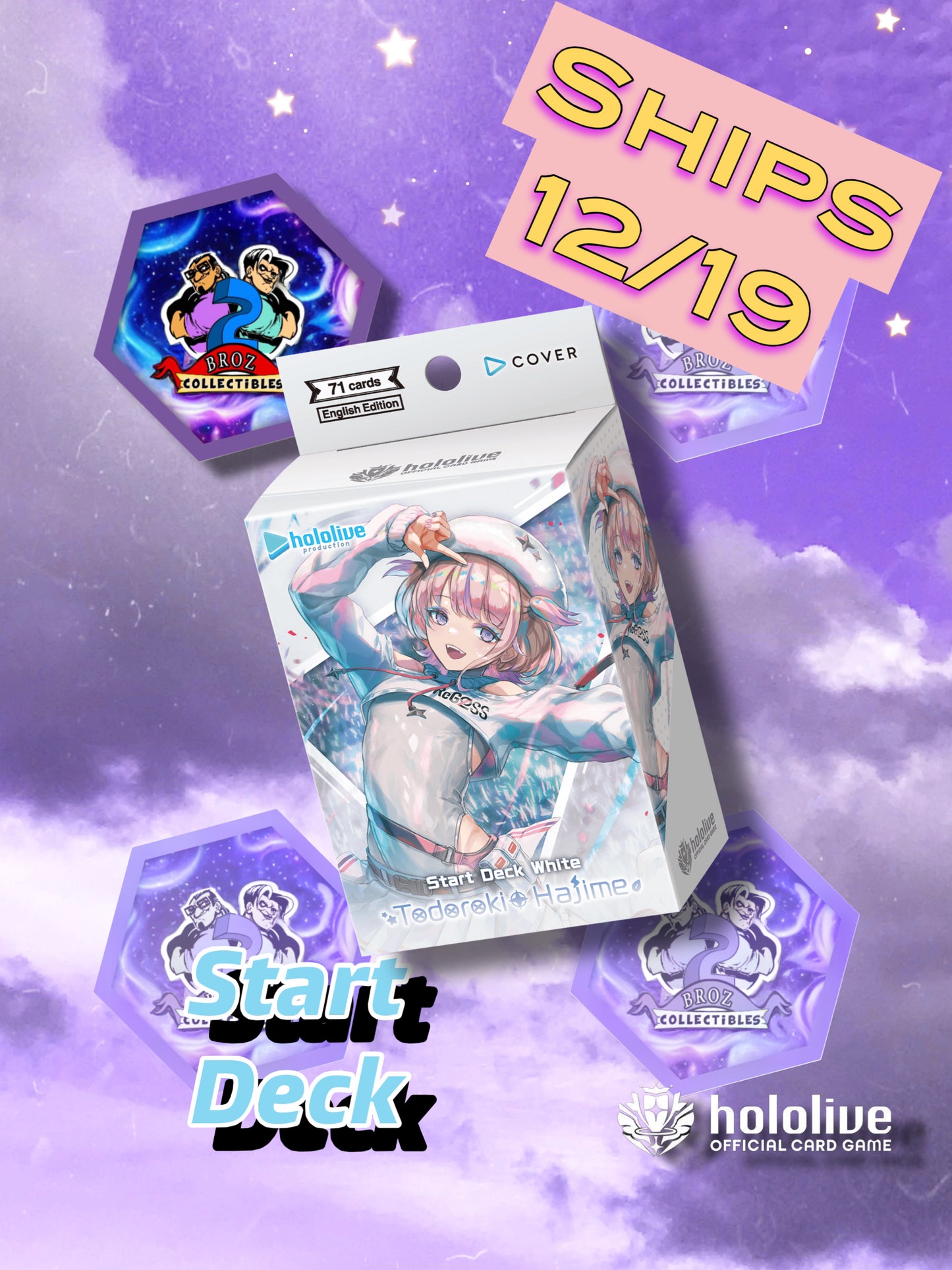 *PreSale* Hololive Official Card Game- Start Deck- White Todoroki Hajime (English)