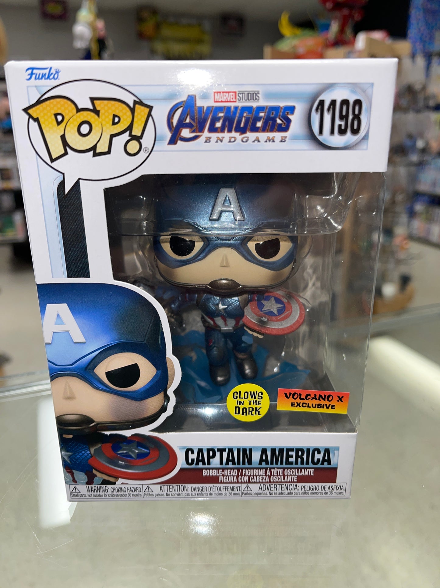 Captain America (Avengers Endgame)- Funko Pop! #1198 (Volcano X Exclusive)