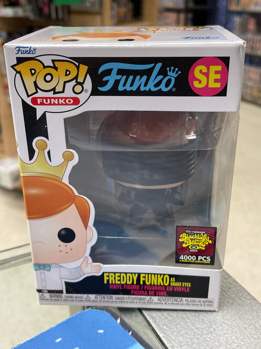 Freddy Funko as Snake Eyes (G.I. Joe)- Funko Pop! #SE (2022 Fundays)(Box Damage)