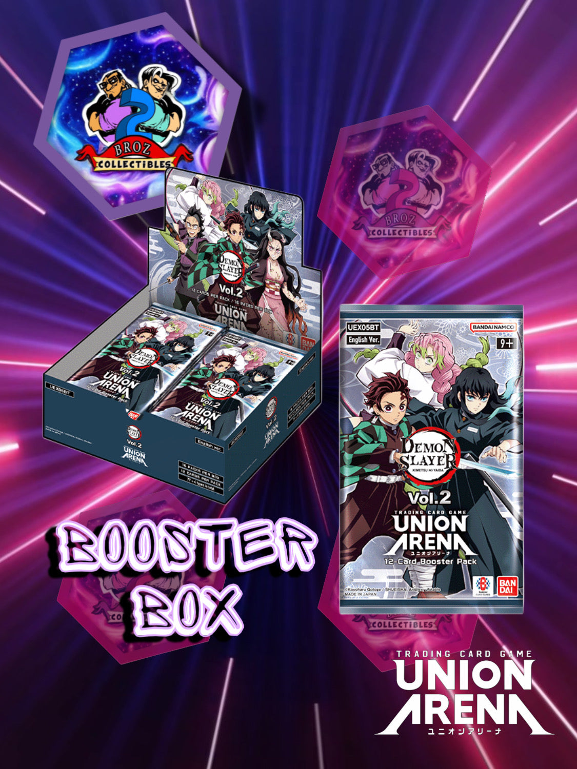 Union Arena TCG- Demon Slayer: Kimetsu no Yaiba Vol.2 Booster Box (UEX05BT)(English)