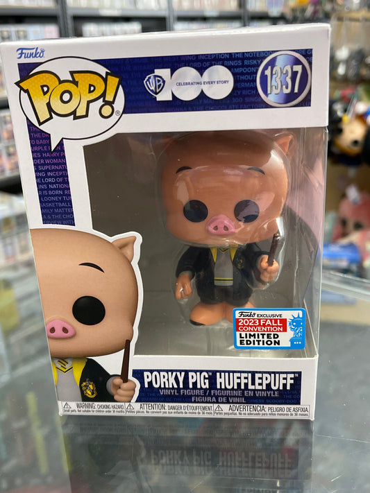 Porky Pig Hufflepuff (Looney Tunes/Harry Potter)- Funko Pop! #1337 (2023 Fall Convention)