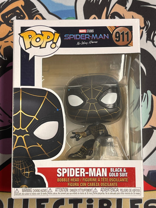 Spider-Man [Black & Gold Suit](Spider-Man: No Way Home)- Funko Pop! #911