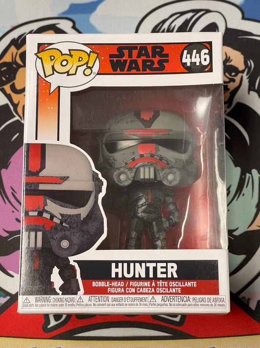 Hunter (Star Wars)- Funko Pop! #446 (Box Damage/Shelf Wear)
