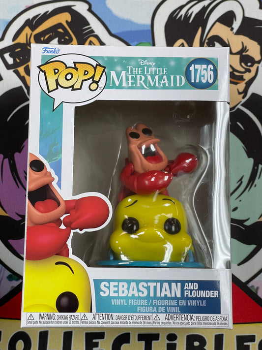 Sebastian and Flounder (The Little Mermaid)- Funko Pop! #1756 (NEW)