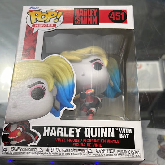 Harley Quinn w/Bat- Pop! #451