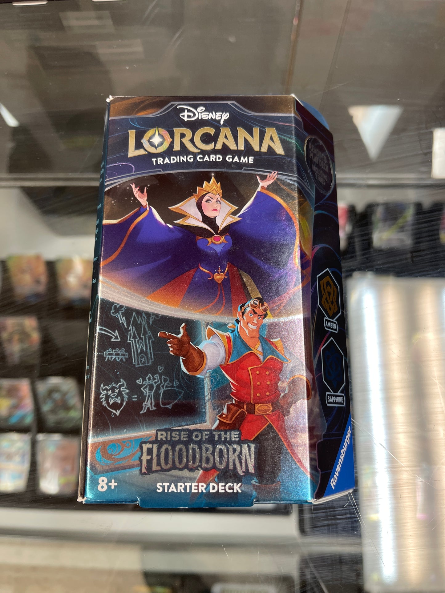 Lorcana Trading Card Game- Rise of the Floodborn Starter Deck (Amber/Sapphire)