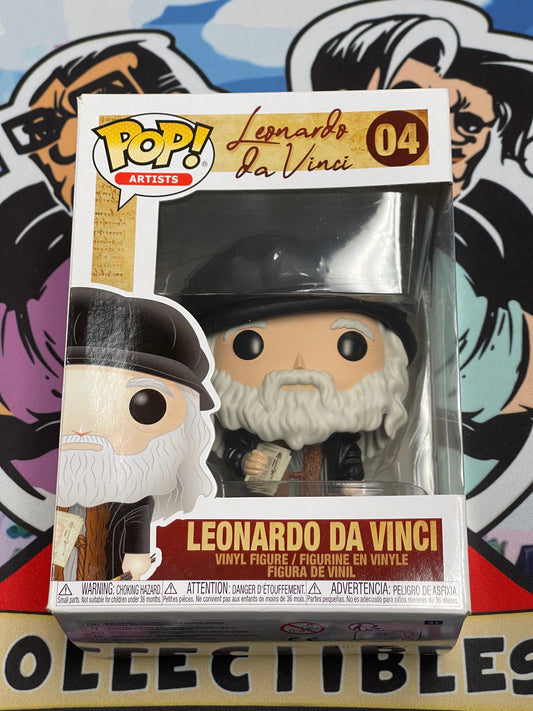 Leonardo Da Vinci (Artists)- Funko Pop! #04 (Box Damage/Shelf Wear)