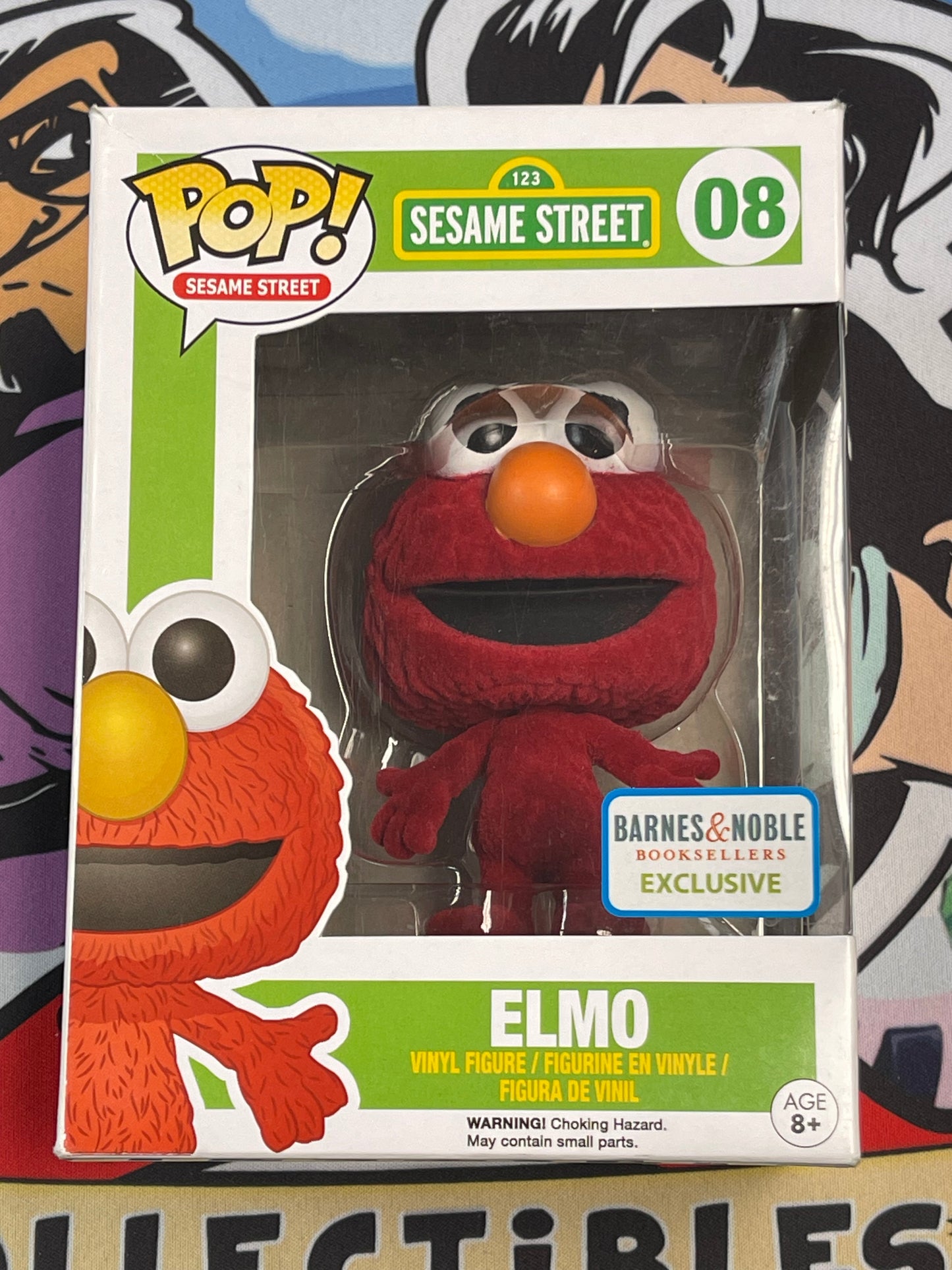 Elmo (Sesame Street) - Funko Pop! #08 (Barnes & Noble Exclusive)(Box Damage)