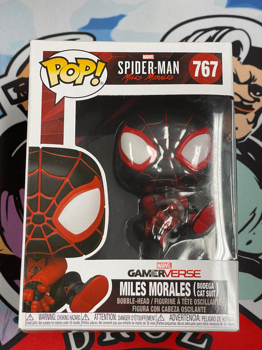 Miles Morales [Bodega Cat Suit](Marvel: Spider-Man)- Funko Pop! #767 (Box Damage/Shelf Wear)