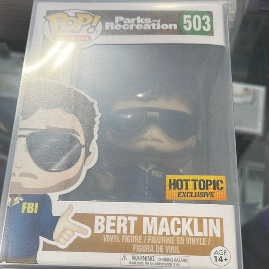 Bert Macklin (Parks and Recreation)-Funko Pop! #503 (HotTopic Exclusive)