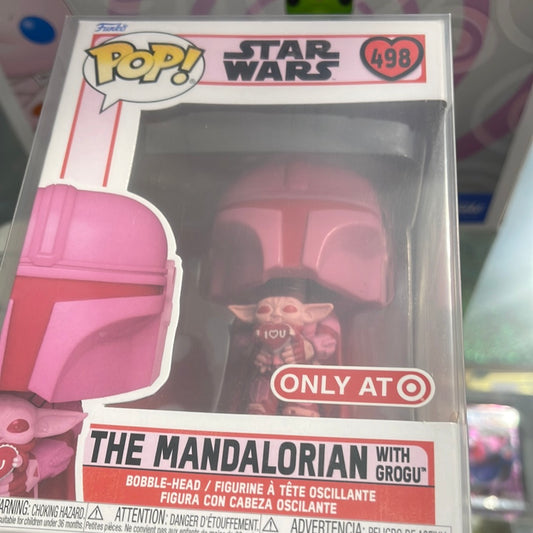 The Mandalorian w/ Grogu (Star Wars)- Funko Pop! #498 (Target Exclusive)
