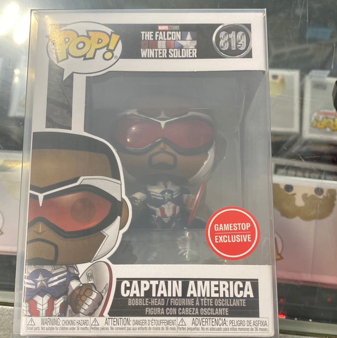 Captain America (Falcon and the Winter Soldier)-Funko Pop! #819 (GameStop Exclusive)