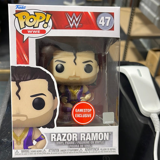 Razor Ramon (WWE)-Funko Pop! #47 (GameStop Exclusive)