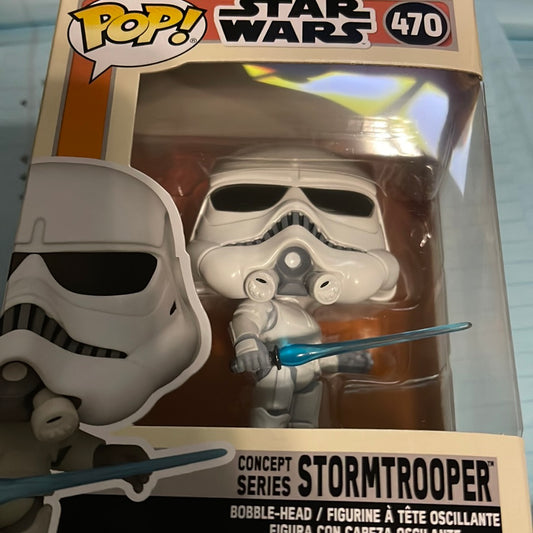 Concept Series Stormtrooper (Star Wars)-Funko Pop! #470 (Window Scuffs)