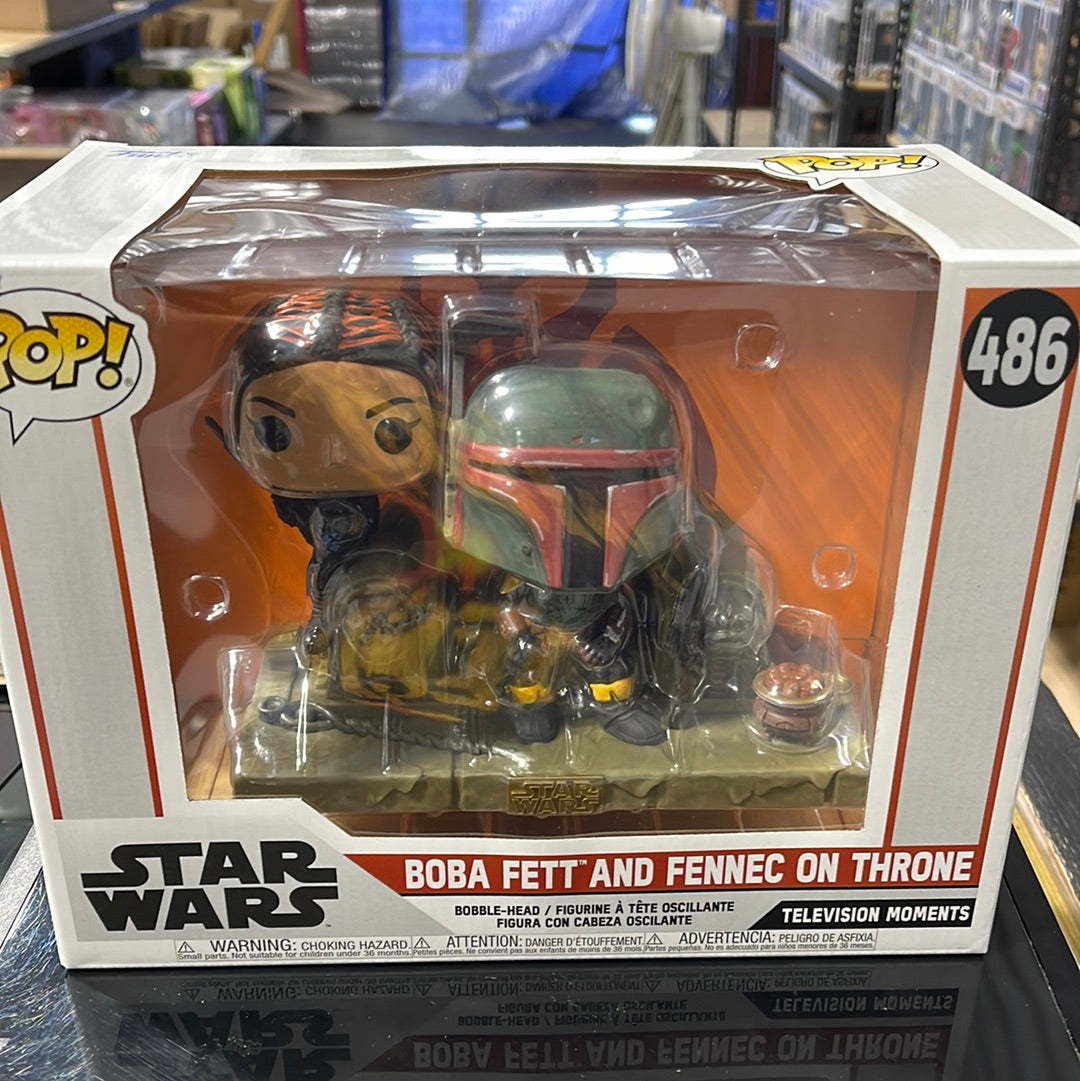 Boba Fett & Fennec on Throne (Star Wars) -Pop! Moment #486