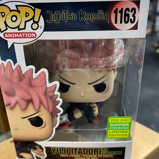 Yuji Itadori w/Demon (Jujutsu Kaisen)- Funko Pop! #1163 (2022 Summer Convention)(Box Damage)
